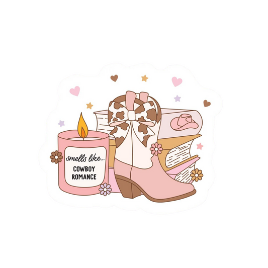 Smells Like Cowboy Romance Sticker